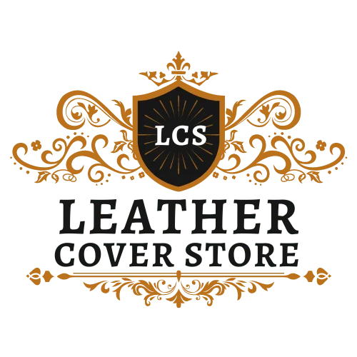 Leather cover store logo